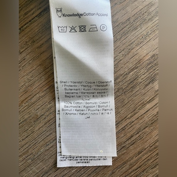 Knowledge Cotton Apparel Organic Chambray Denim Button Rocket or Popcorn Shirt - Picture 6 of 13